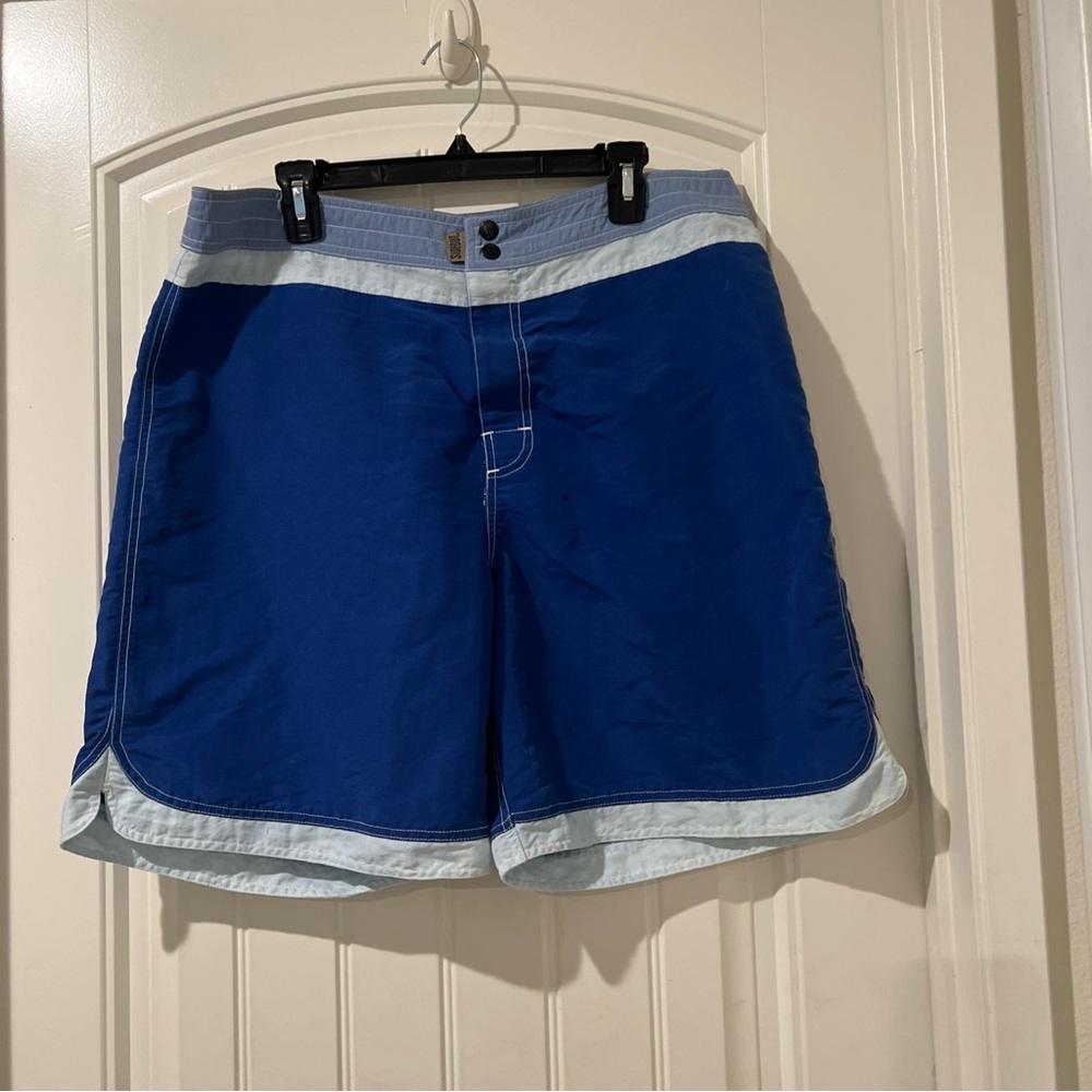 SIDEOUT SPORT Vintage Men’s Swim Trunks Shorts Swimsuit Blue MultiColor Size 36